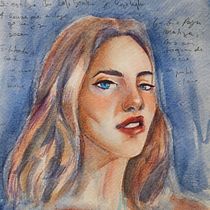 Mi proyecto del curso: Retrato artístico en acuarela. Fine Arts, Portrait Drawing, Painting, and Watercolor Painting project by cbustoszurita - 10.09.2024
