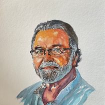 Mon projet du cours : Portrait artistique à l’aquarelle. Fine Arts, Portrait Drawing, Painting, and Watercolor Painting project by Alain Deschamps dit Desal - 10.09.2024