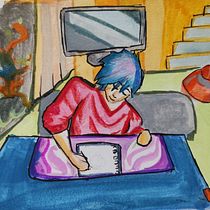 Mi proyecto del curso: Sketchbook para explorar tu estilo de dibujo. Esboçado, Criatividade, Desenho, Ilustração tradicional, Pintura em aquarela, Pintura guache, e Sketchbook projeto de Neos Koga - 10.10.2024