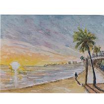 My project for course: Watercolor Landscapes: Experimental Tools and Techniques. Projekt z dziedziny  Sztuki piękne,  Malarstwo i Malowanie akwarelą użytkownika y7dfcnx8rv - 10.10.2024
