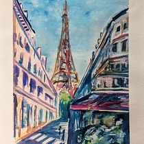 My project for course: Architectural Sketching with Watercolor and Ink. Drawing, Watercolor Painting, Architectural Illustration, Sketchbook, Ink Illustration, and Sketching project by Ella English - 10.10.2024
