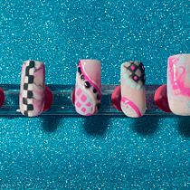 My project for course: Introduction to Nail Art. Decorative Painting, Design, Traditional illustration, Painting, and Pattern Design project by Faith Shaw - 04.05.2024