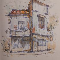 Mi proyecto del curso: Dibujo arquitectónico expresivo con marcadores de colores Ein Projekt aus dem Bereich Architektonische Illustration, Zeichnung, Illustration mit Tinte, Sketchbook und Skizzenentwurf von victor_cc95 - 12.10.2024