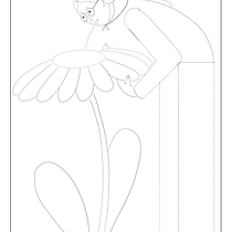 La dame à la fleur. Character Design, Digital Illustration, Drawing, and Traditional illustration project by lise_cgd - 10.13.2024