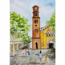 Mi proyecto del curso: Urban sketching: crea paisajes urbanos expresivos. Drawing, Ink Illustration, Painting, Sketchbook, Sketching, and Watercolor Painting project by isidorojose - 10.13.2024