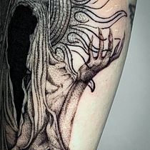 Meu projeto do curso: Técnicas de tatuagem: sombreamento com pepper shading. Ilustração tradicional, e Desenho de tatuagens projeto de GERALD FOSTER DUTRA - 14.10.2024