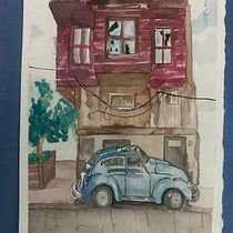 Meu projeto do curso: Pintura expressiva com aquarela: crie ilustrações envolventes. Un proyecto de Bellas Artes, Pintura y Pintura a la acuarela de Gustavo Assis - 14.10.2024