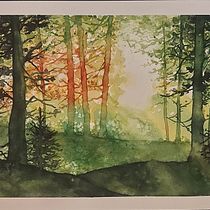 My project for course: Dreamy Watercolor Landscapes: Paint with Light. Un projet de Peinture , et Aquarelle de joelledeschambault - 15.10.2024