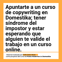 Mi proyecto del curso: Copywriting para copywriters. Un progetto di Pubblicità, Comunicazione, Cop, writing, Stor e telling di sofiasalasabad - 15.10.2024