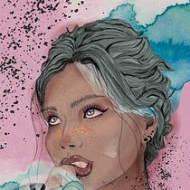 Mi proyecto del curso: Retrato ilustrado con Procreate. Projekt z dziedziny Grafika wektorowa, Portret, Ilustracja c, frowa, Trad, c i jna ilustracja użytkownika Francisca Medina Pérez - 15.10.2024