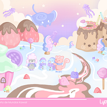 Mi proyecto del curso: Diseño de mundos kawaii: crea ilustraciones alegres. Character Design, Digital Illustration, and Manga project by Daniela Moreno Jimenez - 10.07.2024