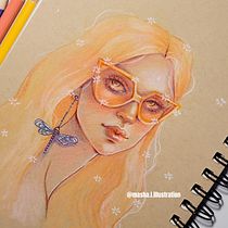 My project for course: Vibrant Portrait Drawing with Colored Pencils. Colored Pencil Drawing, Drawing, Portrait Drawing, and Sketchbook project by marsha.litvinova - 10.17.2024