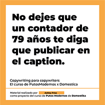 Mi proyecto del curso: Copywriting para copywriters. Un progetto di Pubblicità, Comunicazione, Cop, writing, Stor e telling di Ashley Frias de Jesus - 13.10.2024
