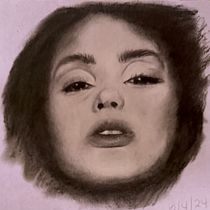 My project for course: Artistic Charcoal Portraiture: Creating Atmosphere. Artes plásticas, Desenho, Desenho artístico, Desenho de retrato, Desenho realista e Ilustração tradicional projeto de devorahcurtis - 20.10.2024