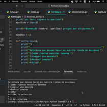 Tienda con python.. Projekt z dziedziny Tworzenie stron internetow, ch i Programowanie użytkownika johan_dgiraldo - 19.10.2024