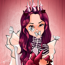 Mi proyecto del curso: Retratos digitales de fantasía con Photoshop. Drawing, Portrait Drawing, Digital Drawing, Traditional illustration, Digital Illustration, and Digital Painting project by Abril García Paredes - 10.20.2024