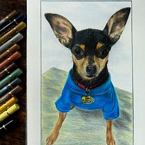 Mi proyecto del curso: Retratos de Mascotas en Lápices de Colores. Traditional illustration, and Naturalistic Illustration project by nattharodriguez - 10.19.2024