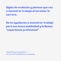 Mi proyecto del curso: Copywriting para copywriters. Un progetto di Pubblicità, Comunicazione, Cop, writing, Stor e telling di Andrea Galazo - 22.10.2024