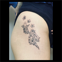Mi proyecto del curso: Tatuaje naturalista: del trazo a la piel. Botanical Illustration, Drawing, Traditional illustration, Naturalistic Illustration, and Tattoo Design project by Ignacia Fusae - 10.22.2024