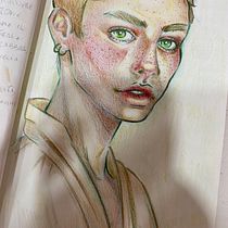 Il mio progetto del corso: Ritratti vivaci con matite colorate. Colored Pencil Drawing, Drawing, Portrait Drawing, and Sketchbook project by Concetta Schillaci - 10.23.2024