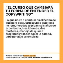 Enrique Esparza Vázquez (@enrique_espartza). Un progetto di Pubblicità, Comunicazione, Cop, writing, Stor e telling di u151733 - 23.10.2024