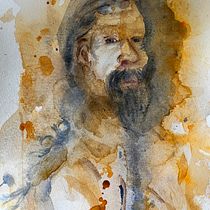 My project for course: Watercolor Portraits: Capture a Model's Personality. Fine Arts, Portrait Drawing, Painting, and Watercolor Painting project by MIRELE HASSELQVIST - 10.24.2024