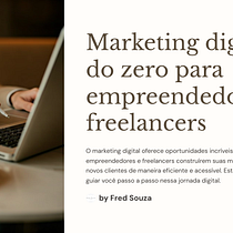 Meu projeto do curso: Marketing digital do zero para empreendedores e freelancers. Content Marketing, Digital Marketing, Facebook Marketing, Growth Marketing, Instagram Marketing, Marketing, Mobile Marketing, Social Media, Photograph, and Art Direction project by Fred Brito Foto - 10.25.2024
