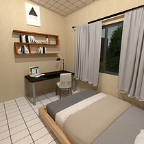 Mi proyecto del curso: Remodelación de habitación. Un proyecto de Arquitectura, Arquitectura digital, Arquitectura interior y Visualización arquitectónica de Eslin Samuel Hernández - 07.10.2024