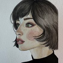 My project for course: Watercolor Portrait from a Photo. Un projet de Dessin de portrait, Illustration traditionnelle , et Aquarelle de Alma Danielson - 27.10.2024