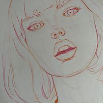 Mi proyecto del curso: Dibujo de retratos llamativos con lápices de colores. Colored Pencil Drawing, Drawing, Portrait Drawing, and Sketchbook project by Eli Antonino - 10.28.2024