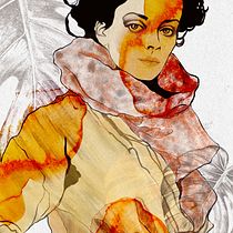 My project for course: Illustrated Portraits with Procreate. Projekt z dziedziny Trad, c, jna ilustracja, Grafika wektorowa, Portret, Ilustracja c i frowa użytkownika Raheleh Heydari - 09.11.2024