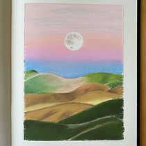 My project for course: Landscapes with Oil Pastels and Crayons: Playing with Light. Artistic Drawing, Drawing, Fine Arts, Traditional illustration, and Pencil Drawing project by aromrak - 10.29.2024