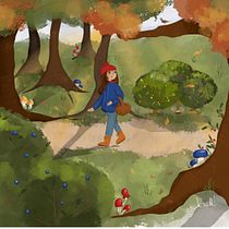 My project for course: Children’s Illustration with Procreate: Paint Magical Scenes. Children's Illustration, Digital Illustration, Digital Painting, and Picturebook project by Izabella Németh - 10.30.2024