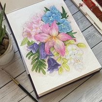 Mi proyecto del curso: Dibujo y composición naturalista en acuarela. Drawing, Traditional illustration, Naturalistic Illustration, and Watercolor Painting project by Sabrina Romero - 10.30.2024