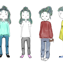 My project for course: Digital Illustration: Create Manga Characters  by Harabella . Character Design, Comic, Digital Illustration, Traditional illustration, and Manga project by reyeshara197 - 10.29.2024