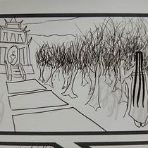 My project was to turning a Cantonese poem we wrote last year into a comic.. Comic, Ilustração tradicional, Narrativa, Stor, e board projeto de al - 01.11.2024