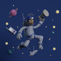 Mi proyecto del curso: Creación de personajes en 3D con Blender, feel good. Un progetto di 3D, Character design 3D, Progettazione 3D, Modellazione 3D e Character design di David Morales - 02.11.2024