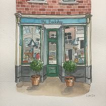 Mein Abschlussprojekt für den Kurs: Urbane Illustration mit Wasserfarben: Porträtiere deine Stadt. Ilustração arquitetônica, Desenho, Pintura, e Pintura em aquarela projeto de heja - 03.11.2024