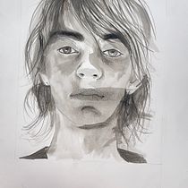 My project for course: Introduction to Portraits with India Ink and Nibs. Artes plásticas, Desenho a lápis, Desenho de retrato, Ilustração tradicional e Ilustração com tinta projeto de Nathalie Titterton - 04.10.2024