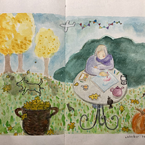 Mijn project van de cursus: Sketchbook om je tekenstijl te verkennen. Esboçado, Criatividade, Desenho, Ilustração tradicional, Pintura em aquarela, Pintura guache, e Sketchbook projeto de gertruud72 - 03.11.2024