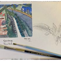 Mi proyecto del curso: Cuaderno de viaje en acuarela. Traditional illustration, Architectural Illustration, Watercolor Painting, and Sketchbook project by vera_guerra - 11.05.2024
