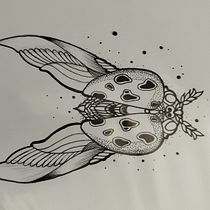 Blackwork com fine line. Tattoo Design project by adrianodgr - 11.05.2024