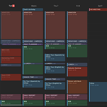 My project for course: Introduction to Project Management, My schedule . Un proyecto de Consultoría creativa, Gestión del diseño y Marketing de ethan_alexmm - 04.11.2024