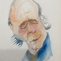 Mi proyecto del curso: Caricatura en acuarela. Un progetto di Illustrazione tradizionale, Pittura ad acquerello e Disegno di ritratti di guillrmosantos - 06.11.2024