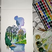 Il mio progetto del corso: Acquerelli con doppia esposizione: dipingi la natura. Een project van Traditionele illustratie, Naturalistische illustratie, Realistische tekening y Aquarelschilderen van Alessia Bosatelli - 06.11.2024