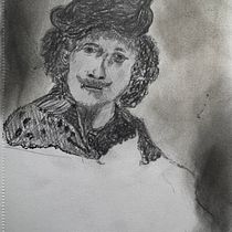 My project for course: Self-Portrait in Graphite and Pastel: Techniques of Light and Form. Projekt z dziedziny  Sztuki piękne, R, sunek ołówkiem i Portret użytkownika Steven Pease - 07.11.2024