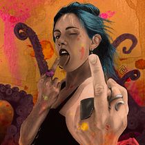 Mijn project van de cursus: Geïllustreerd portretteren met Procreate. Projekt z dziedziny Trad, c, jna ilustracja, Grafika wektorowa, Portret, Ilustracja c i frowa użytkownika Brechje Geutjes - 07.11.2024