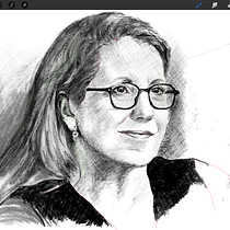 Mijn project van de cursus: Moderne portretten met Procreate: stileer je onderwerp. Desenho digital, Ilustração digital e Ilustração tradicional projeto de ton_schuring - 08.11.2024