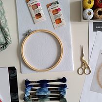 Mi proyecto del curso: Técnicas de bordado para motivos florales en fieltro. Un progetto di Design di accessori, Artigianato, Illustrazione botanica, Pattern design e Textile Design di joannawojciklessons - 08.11.2024