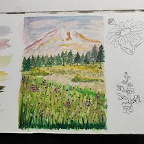 Mi proyecto del curso: Cuaderno de viaje en acuarela. Traditional illustration, Architectural Illustration, Watercolor Painting, and Sketchbook project by Daniela Caruz - 11.09.2024